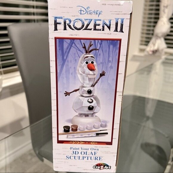 Disney Frozen II Paint Your Own 3D Olaf Sculpture NEW - Picture 10 of 12